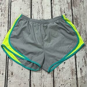 Women's Nike Running Walking Race Sportswear Shorts Dri - Fit Gray
